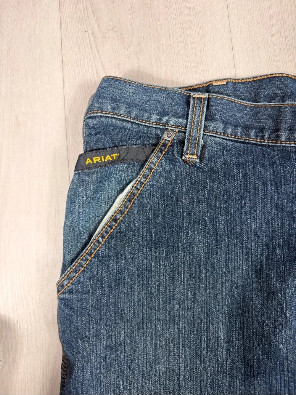 Ariat Rebar M4 Relaxed Boot Workhorse Jeans 42x34 Durable‎ Utility Denim